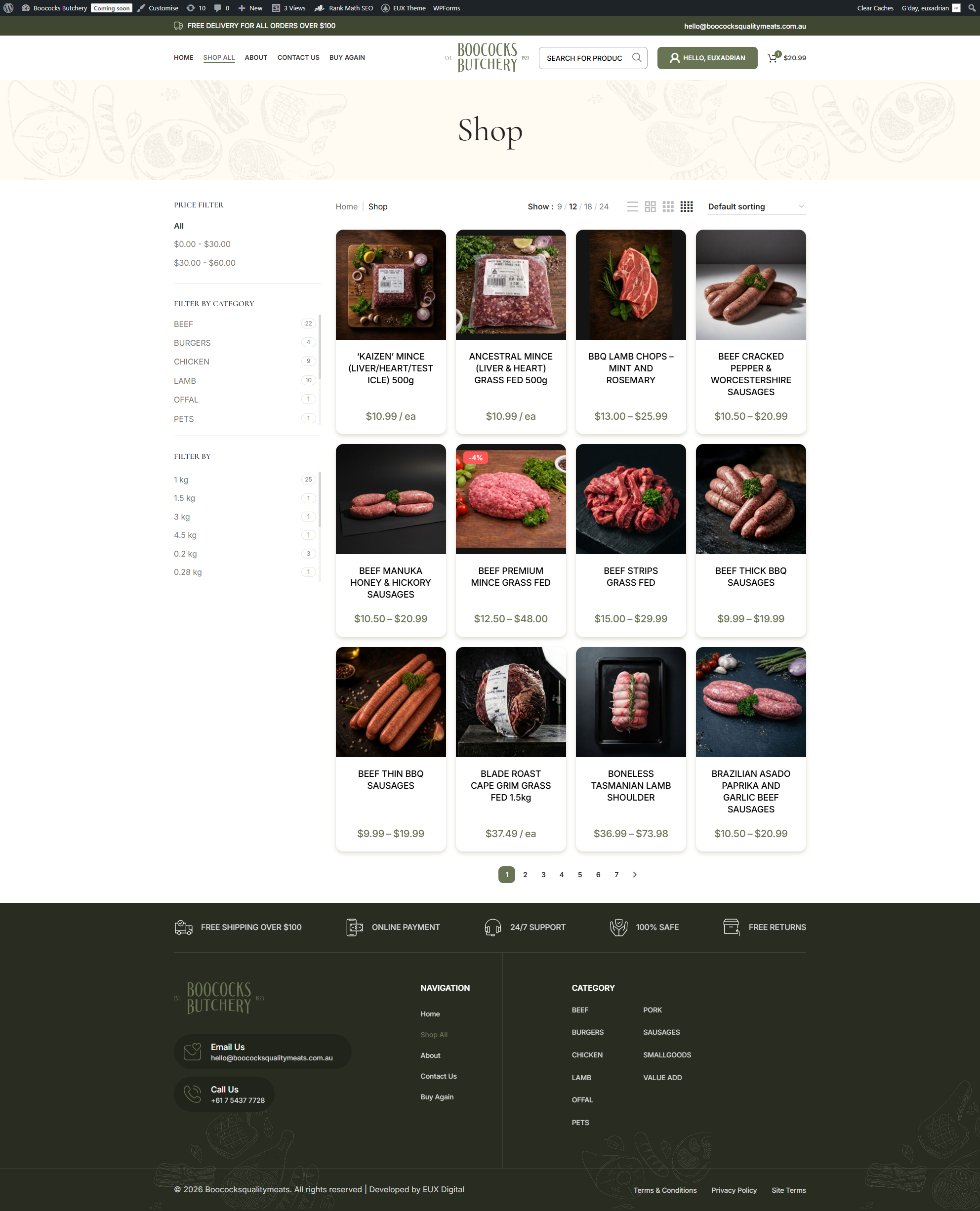 Boococks shop page